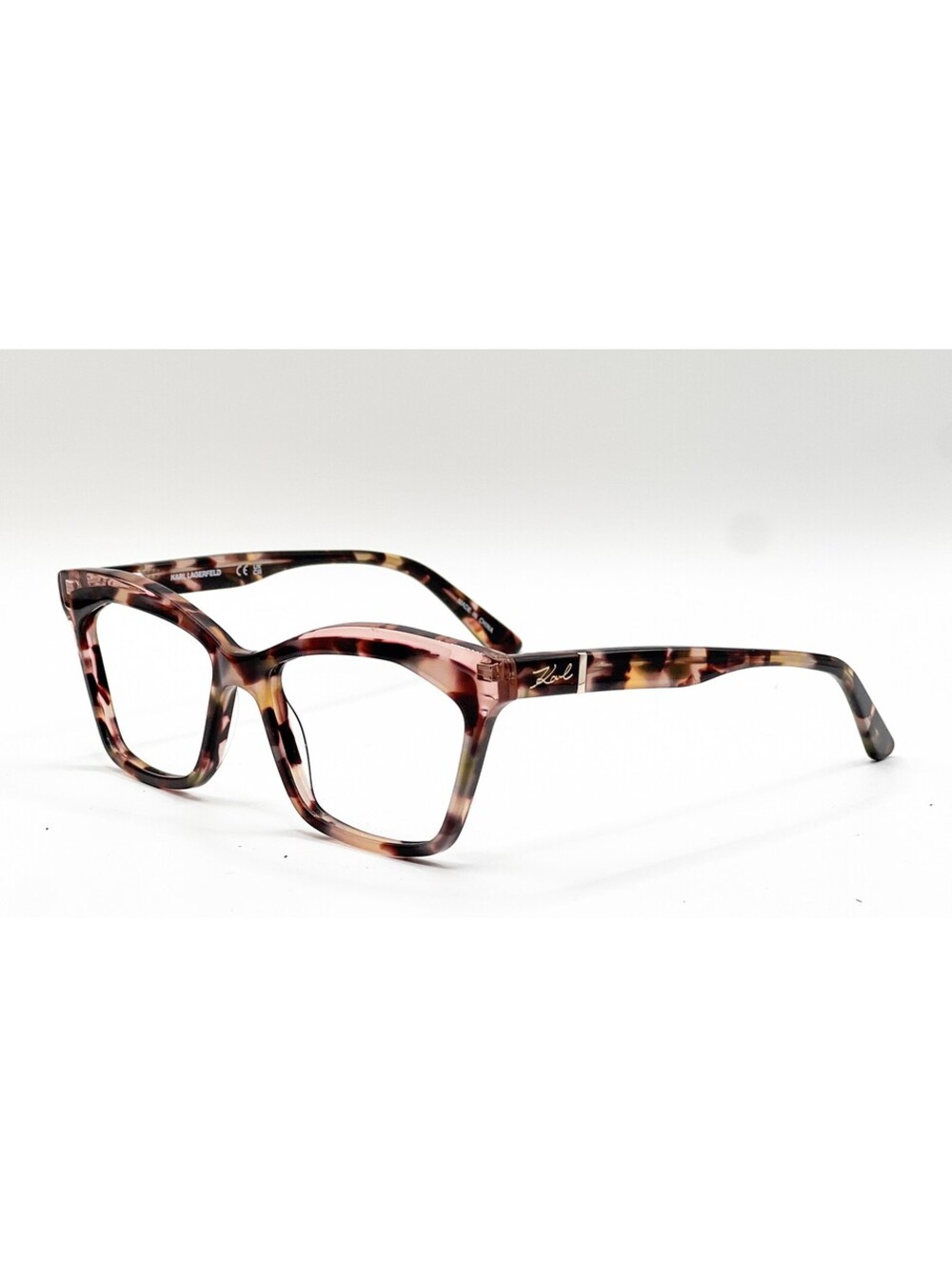 Karl Lagerfeld KL6117 272 Pink Tortoise Square Eyeglass Frames 53-16-140
